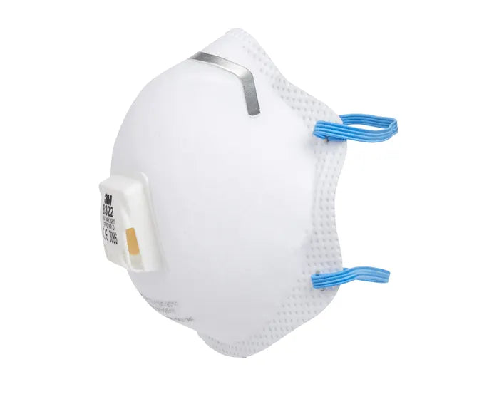 3M™ Particulate Respirator 8322, P2, Valved, 10/Box
