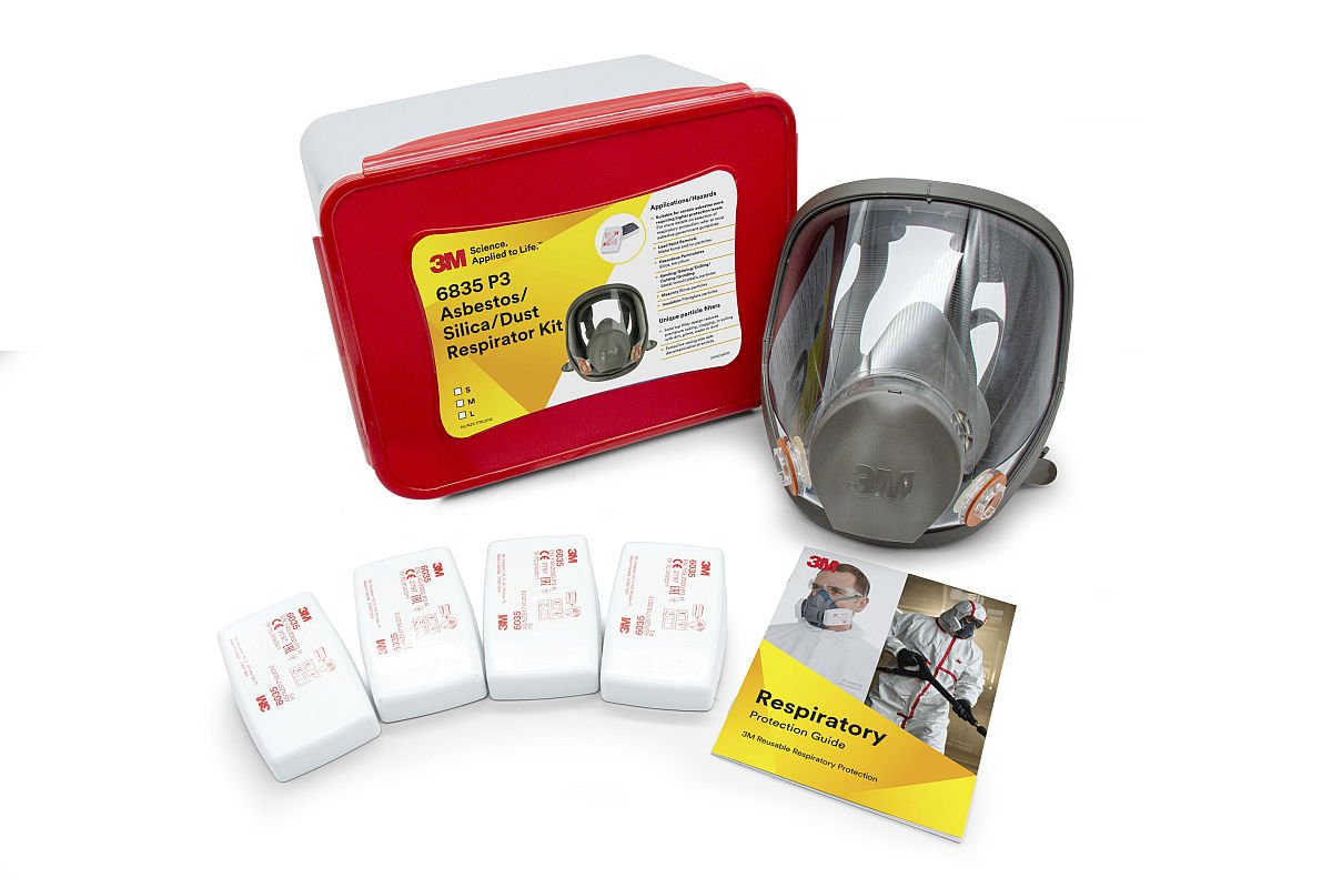3M 6835 P3 Asbestos/Dust Full Face Respirator Kit