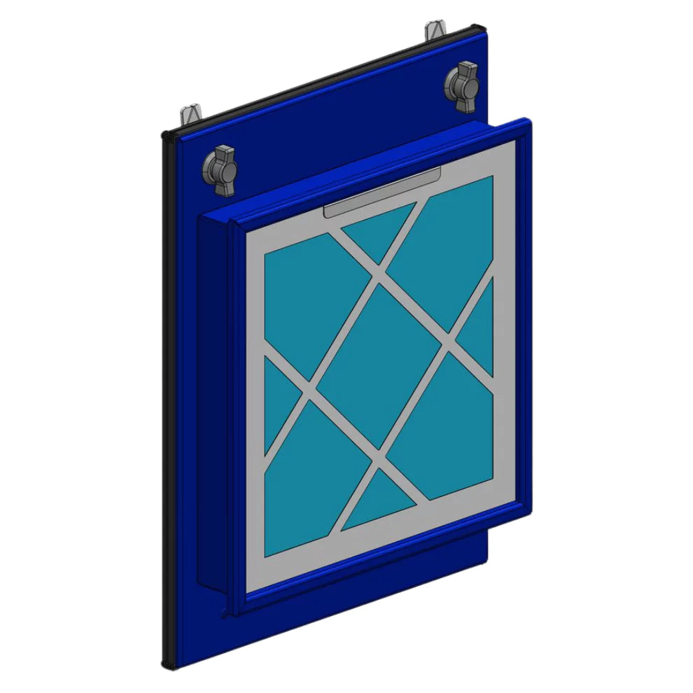 Air filter holder for Deconta Smart Door attachment.
