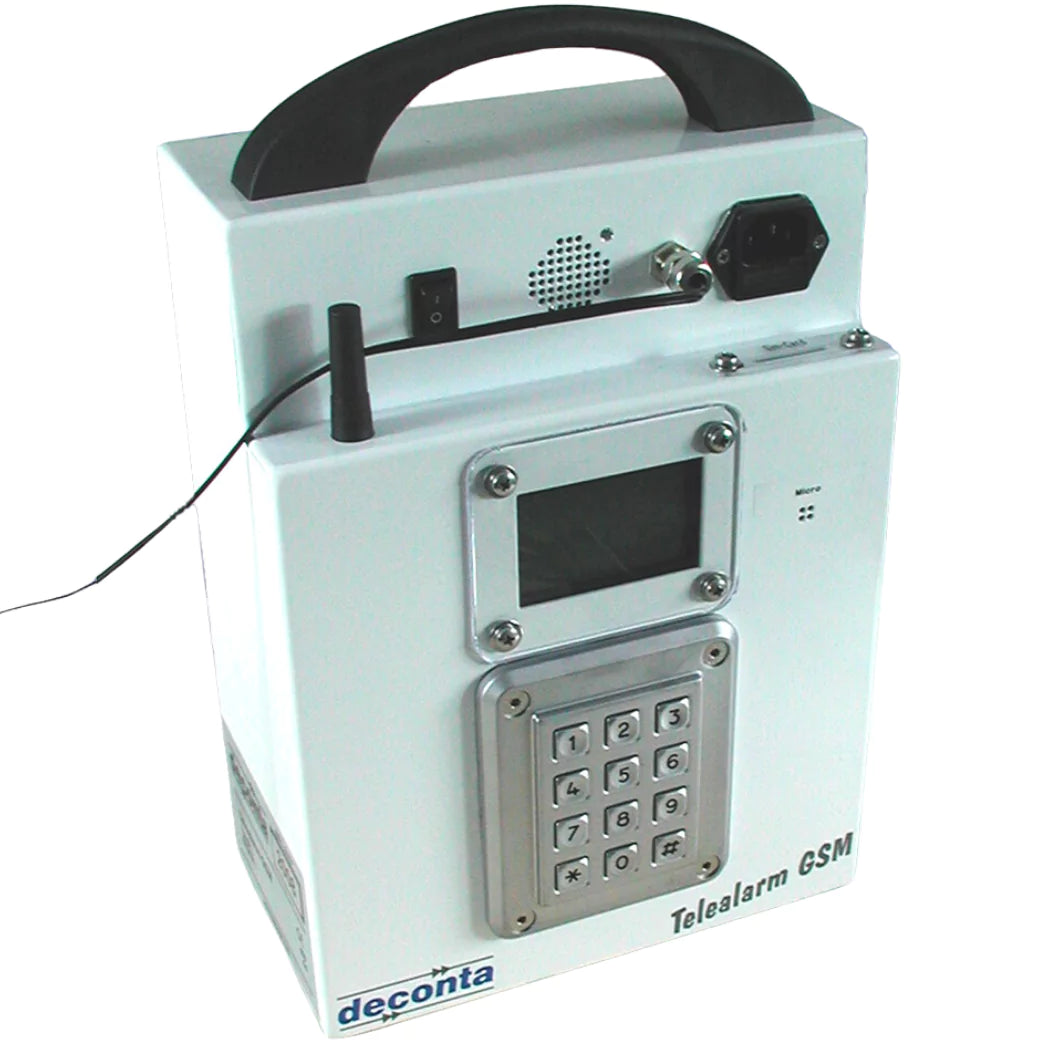 Telealarm GSM by deconta in Australia front view. Deconsafe