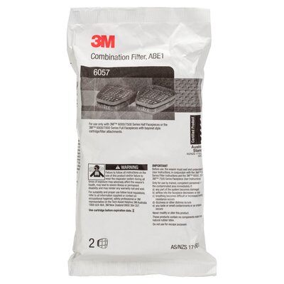 3M™ 6057 ABE1 Organic Vapour/Acid Gas Filter Cartridge - pair