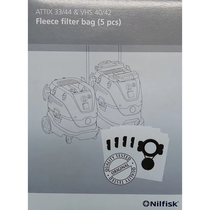 Nilfisk VHS 42 - Fleece Filter Bag (5 pack)