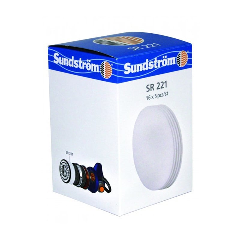 Sundstrom SR221 PREFILTER - BOX OF 80 FILTERS (16X5)