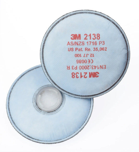 3M™ 2138 Filter Disc Particulate GP2/GP3 - Pair