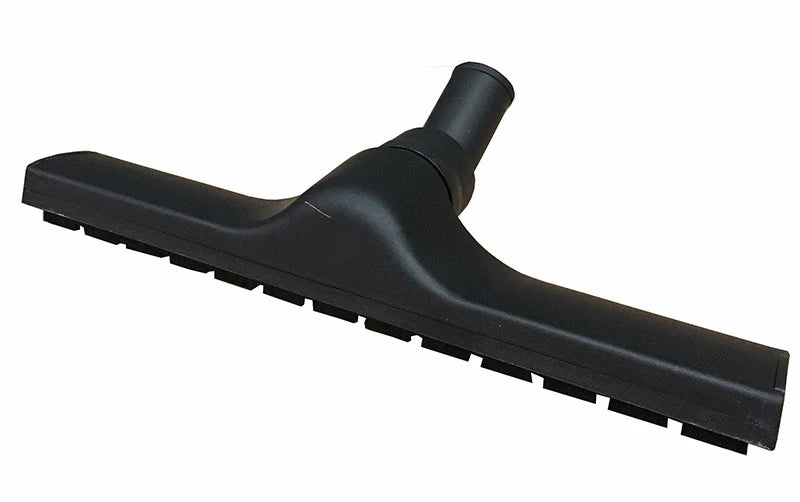 Black vacuum cleaner attachment on a white background