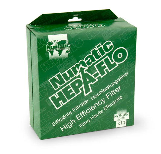 NUMATIC NVM-2BH HepaFlo Filter Bags (10 Pack)