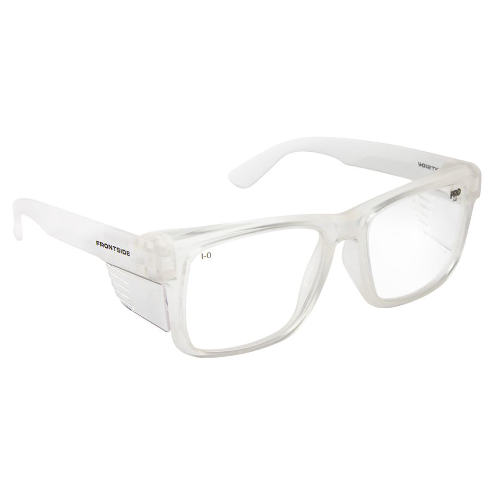Frontside Safety Glasses - Clear - Clear Frame