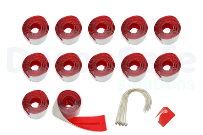 12-Pack Heavy-Duty Adhesive Zipper for Dust Barriers
