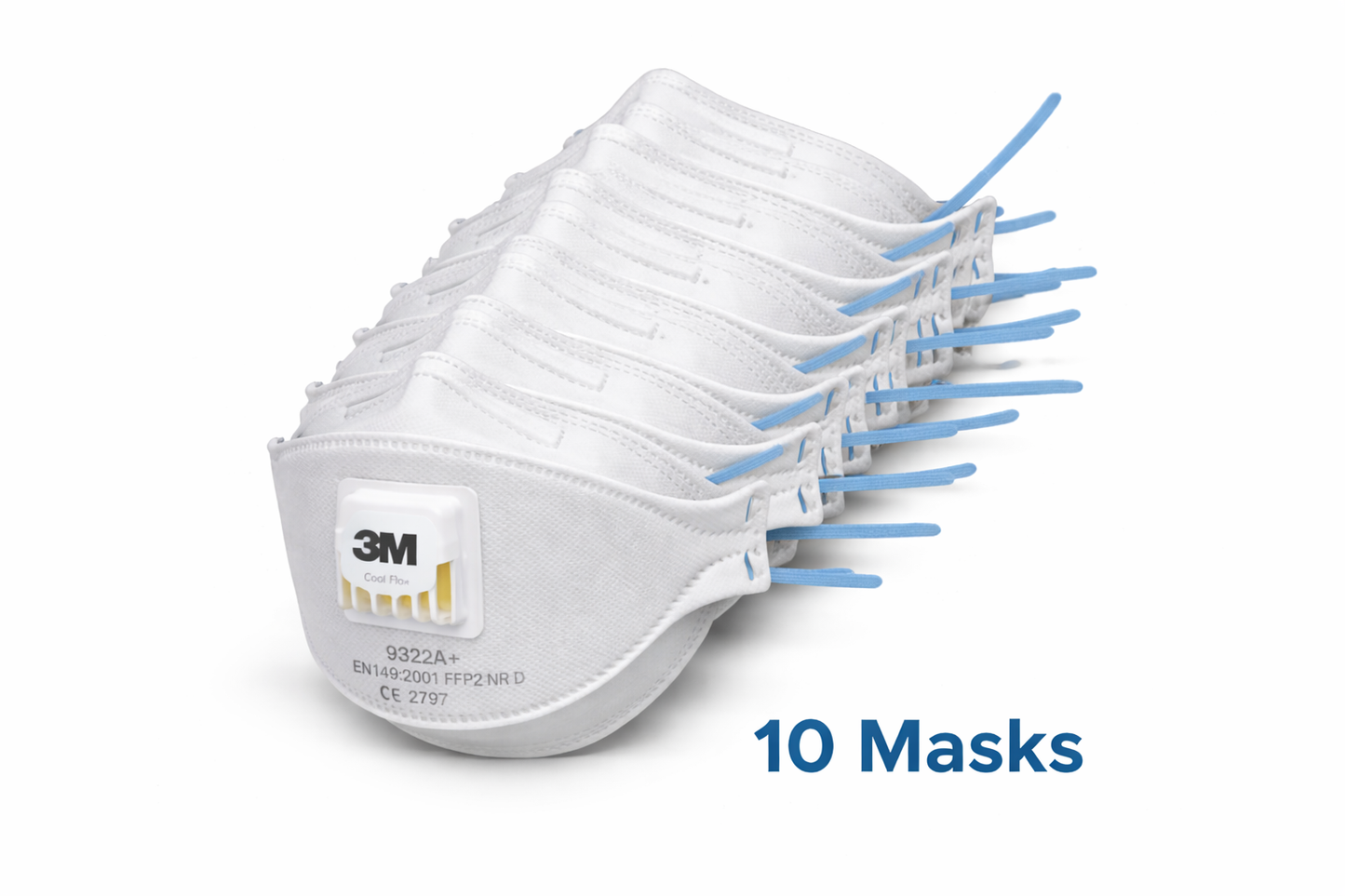 3M 9322A+ Aura P2 Respirator Mask With Valve