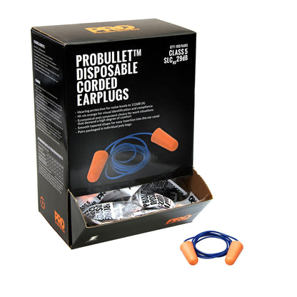 Probullet Disposable Earplugs Corded