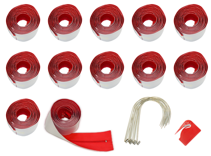 12-Pack Heavy-Duty Adhesive Zipper for Dust Barriers