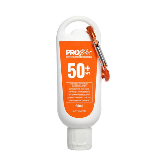 Probloc SPF 50 + Sunscreen 60ML Squeeze Bottle with Carabiner