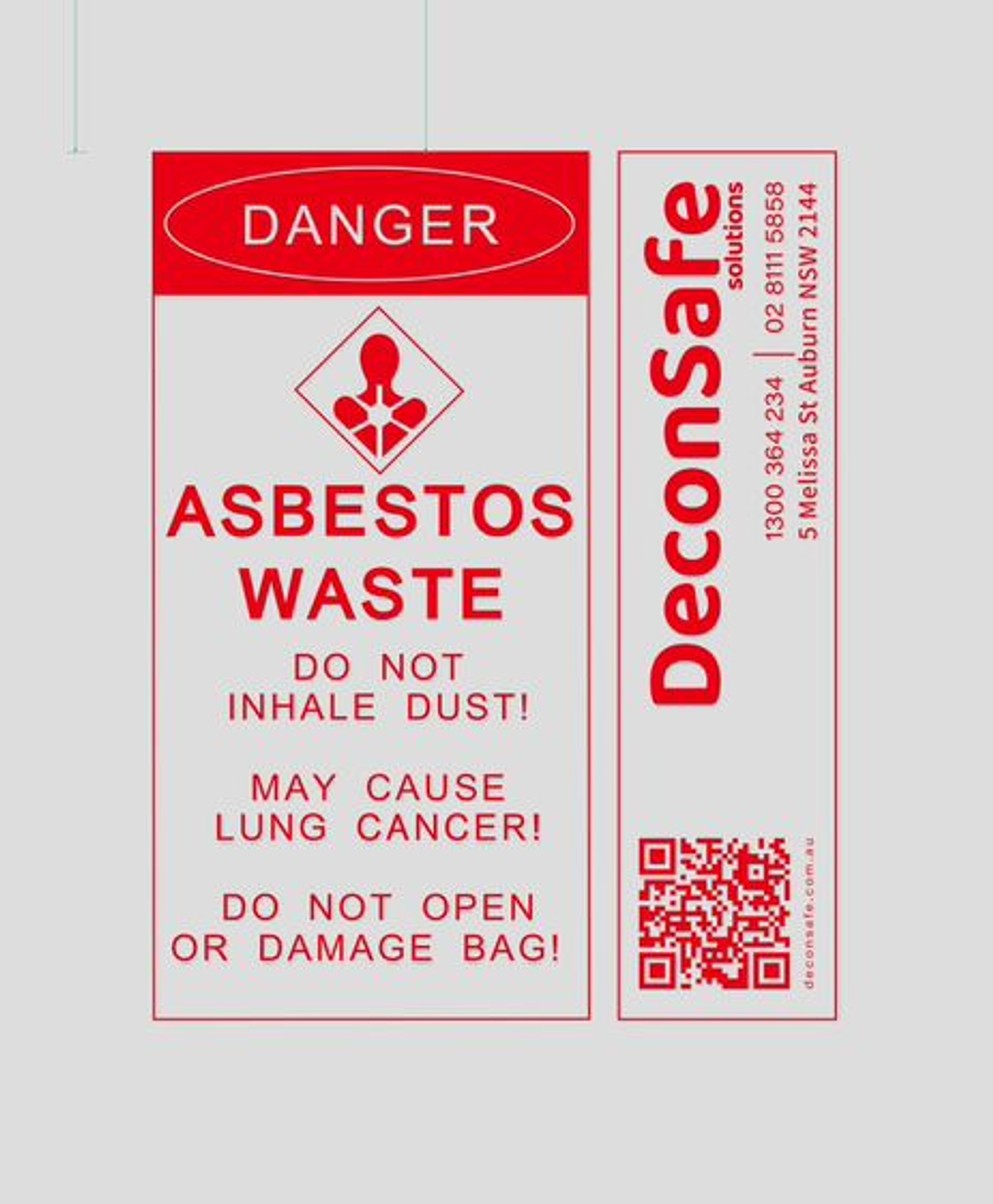 Asbestos Bag Large 900 x 1200 (200µm thickness)
