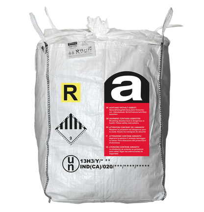 UN Marked Heavy Duty Asbestos Disposal Bag – 1 Tonne FIBC Bulk Bag