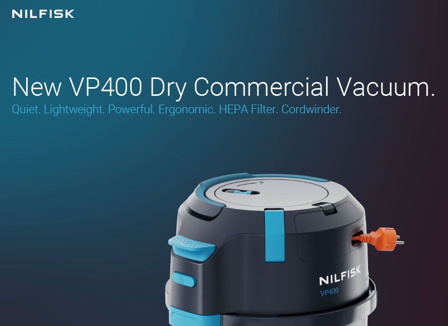 Nilfisk VP400 Commercial Dry Vacuum HEPA, Cordwinder